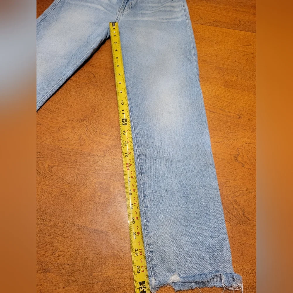 GAP Slim Boyfriend Jeans Light Blue Wash With Light Whiskering | Size 24R | 00 - Picture 10 of 11
